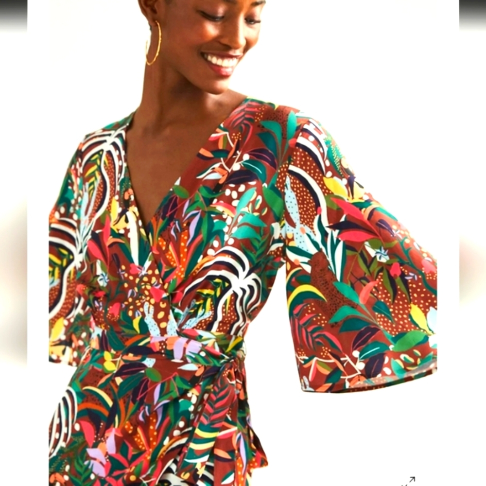 FARM Rio Colorful Print Maxi  Dress. Size  XS. Mix of Vibrant Colors